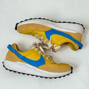 Nike Yellow and Blue Waffle Debut Sneakers